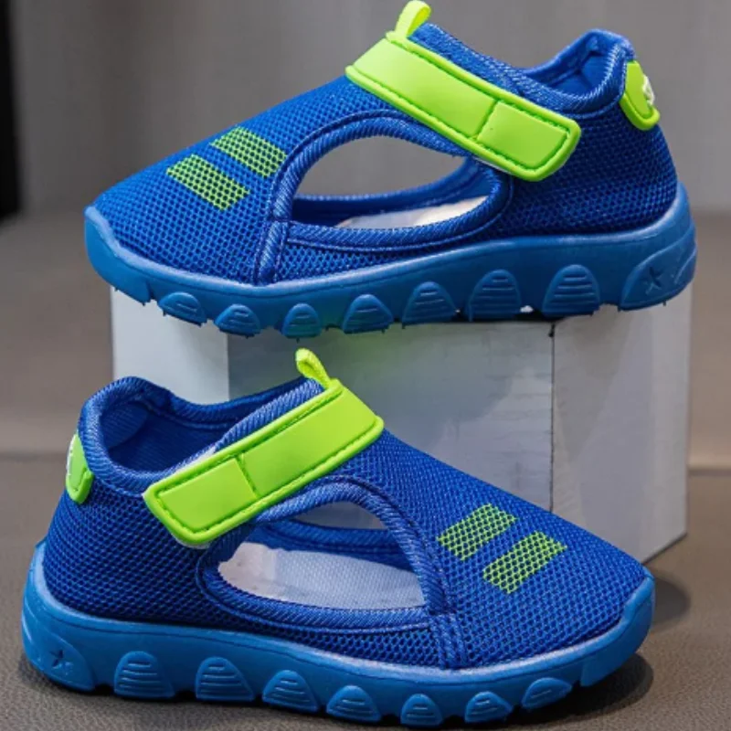 Boys Girls Web Shoes Summe Soft Sole Children's Sports Shoes Barefoot Water Shoes Fashion Hollow Breathable Sandals Kids Sneaker