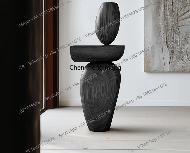 

Hotel bed and breakfast wood carving decoration floor-to-ceiling ornament abstract art creative sculpture artwork