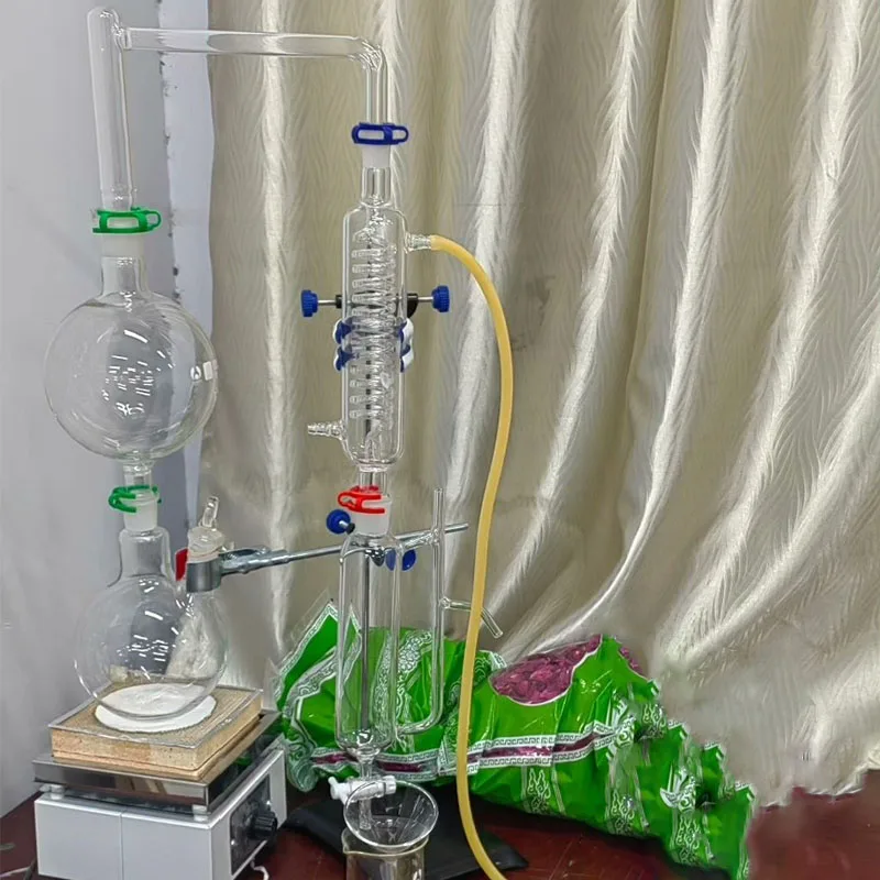 1000/2000ml Essential Oil Extraction Separator Device Dew Distillation Equipment Water Distiller Machine