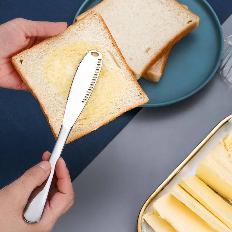 

2025 New Stainless Steel Butter Spreader, Butter Knife - 3 in 1 Kitchen Gadgets