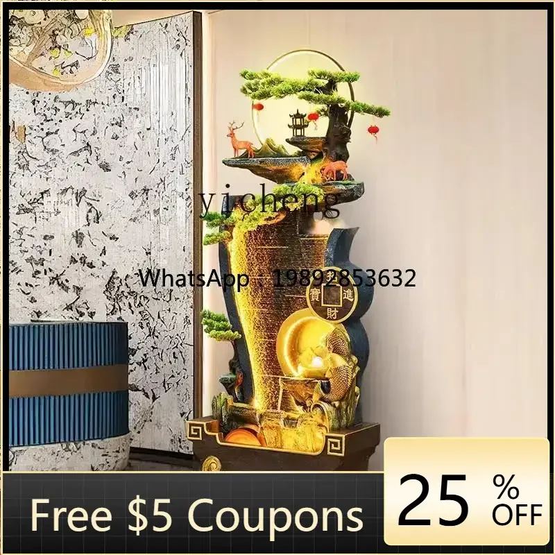 

office entrance rockery flowing water fountain balcony decoration ornament