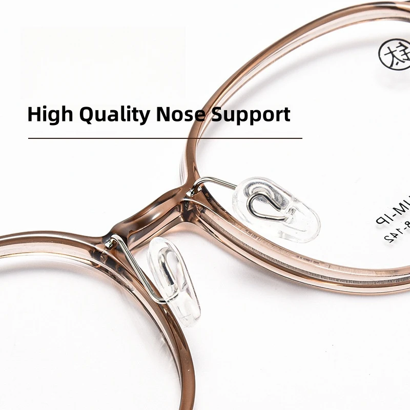 FIRADA نظارات عصرية مريحة ريترو خفيفة للغاية نظارات دائرية بصرية وصفة طبية إطارات النظارات للنساء 9886-C #3