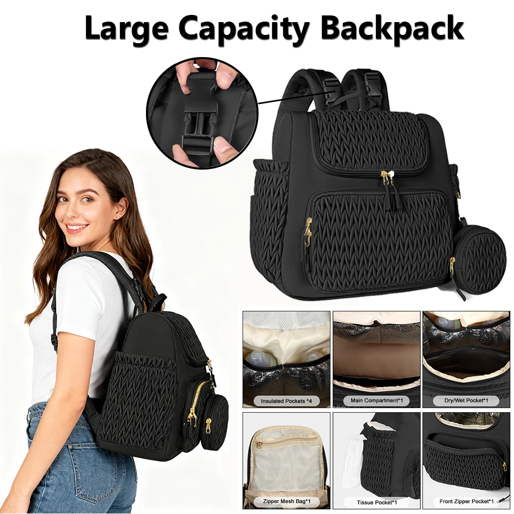 

Легкая многофункциональная сумка для беременных, стильный рюкзак для подгузников большой вместимости, подвесная дорожная сумка для первой необходимости