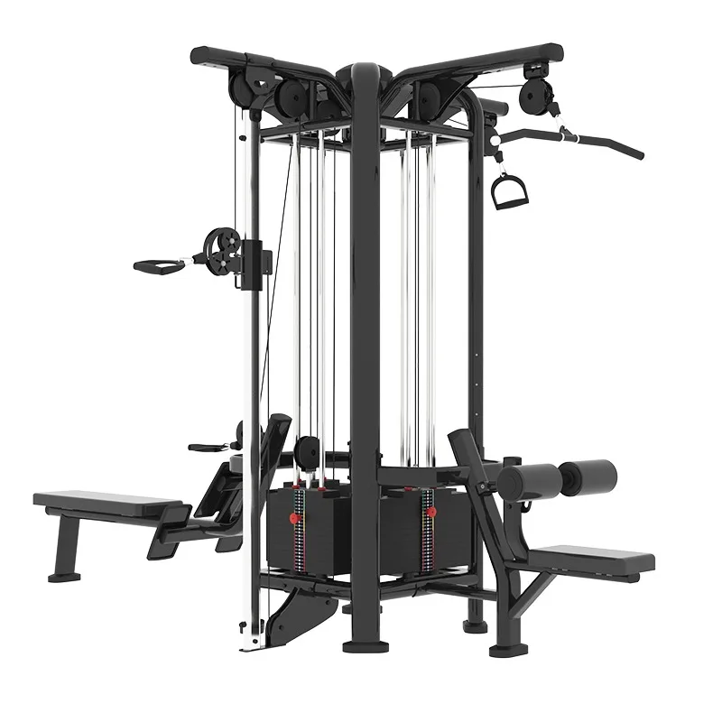 

Commercial 4 Station Multi Gym Equipment Comprehensive Training Device for Bodybuilding Workout for Gym and Home Fitness