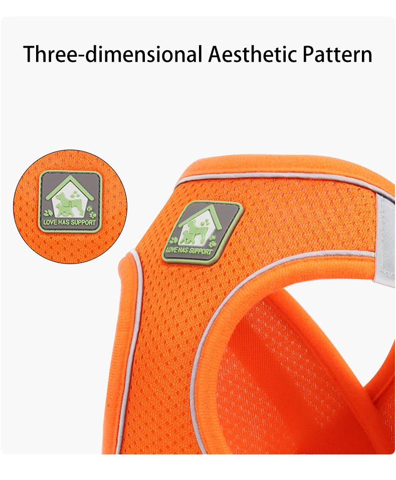 Dog Harness Small Medium Sized Dog Vest Style Leash Reflective Puppy Summer Breathable Harnesses Pet Supplies Dog Collar Corgi