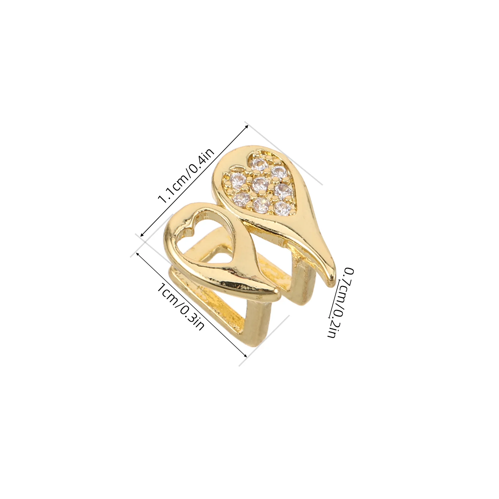 الذهب القلب العلوي الأسنان قبعة شواء معدنية واحدة الأسنان كاب للرجال النساء مريحة تناسب الأسنان وهمية مجوهرات ل تأثيري حفل زفاف