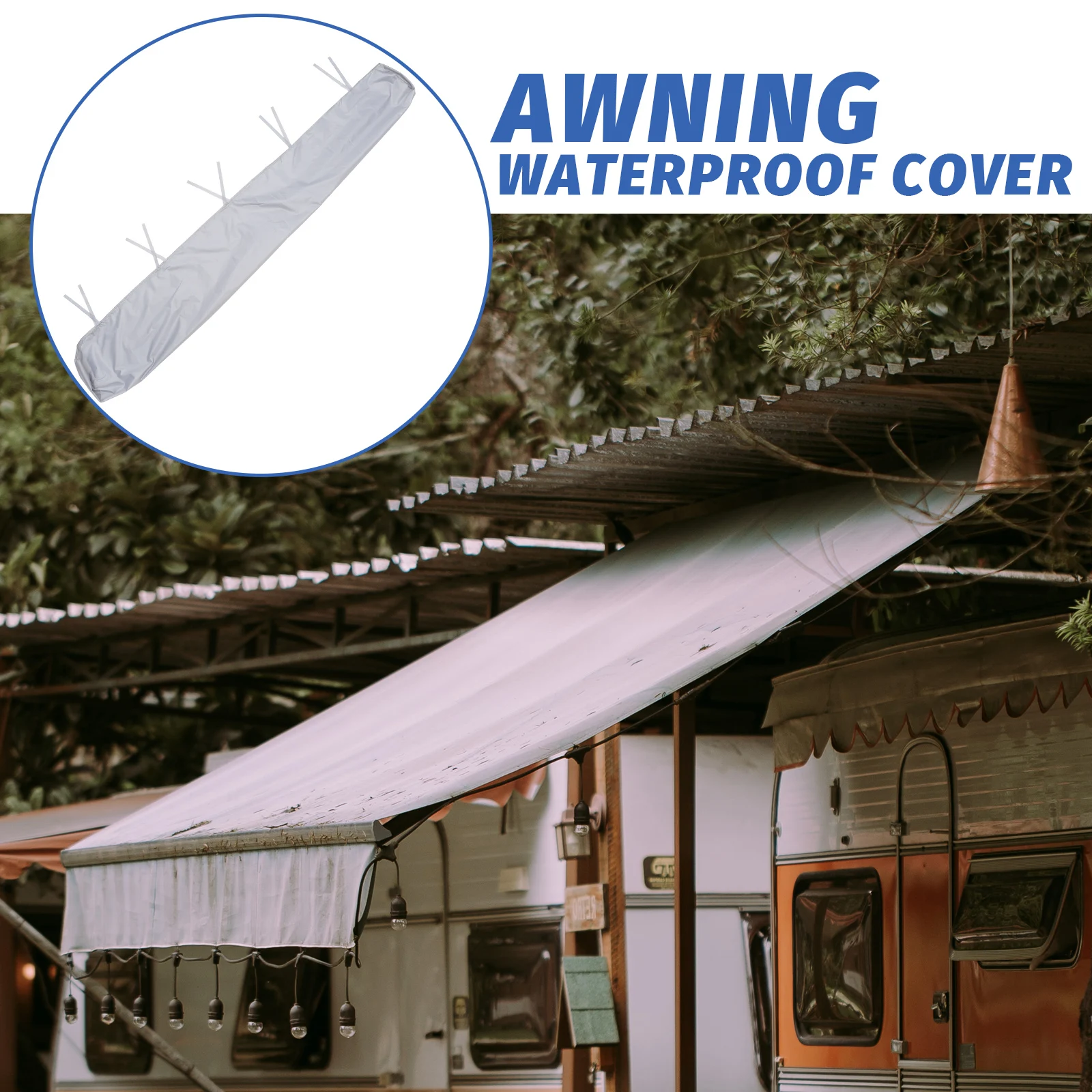 Toldo impermeável à prova de poeira capa protetora ao ar livre para pátio jardim dossel sombra geada resistente à chuva para rolo