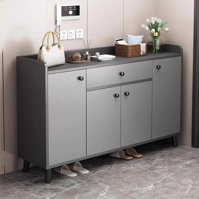 Modern Multi Layer Shoe Cabinets Closed Storage Simple Drawer Shoe Cabinets Black Stylish Sapateiras Entrance Hall Furniture