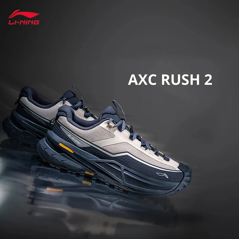 LI-NING CF Unisex AXC RUSH 2 Atmungsaktive, reflektierende, leichte Rebound-Outdoor-Trekkingschuhe AHTW003
