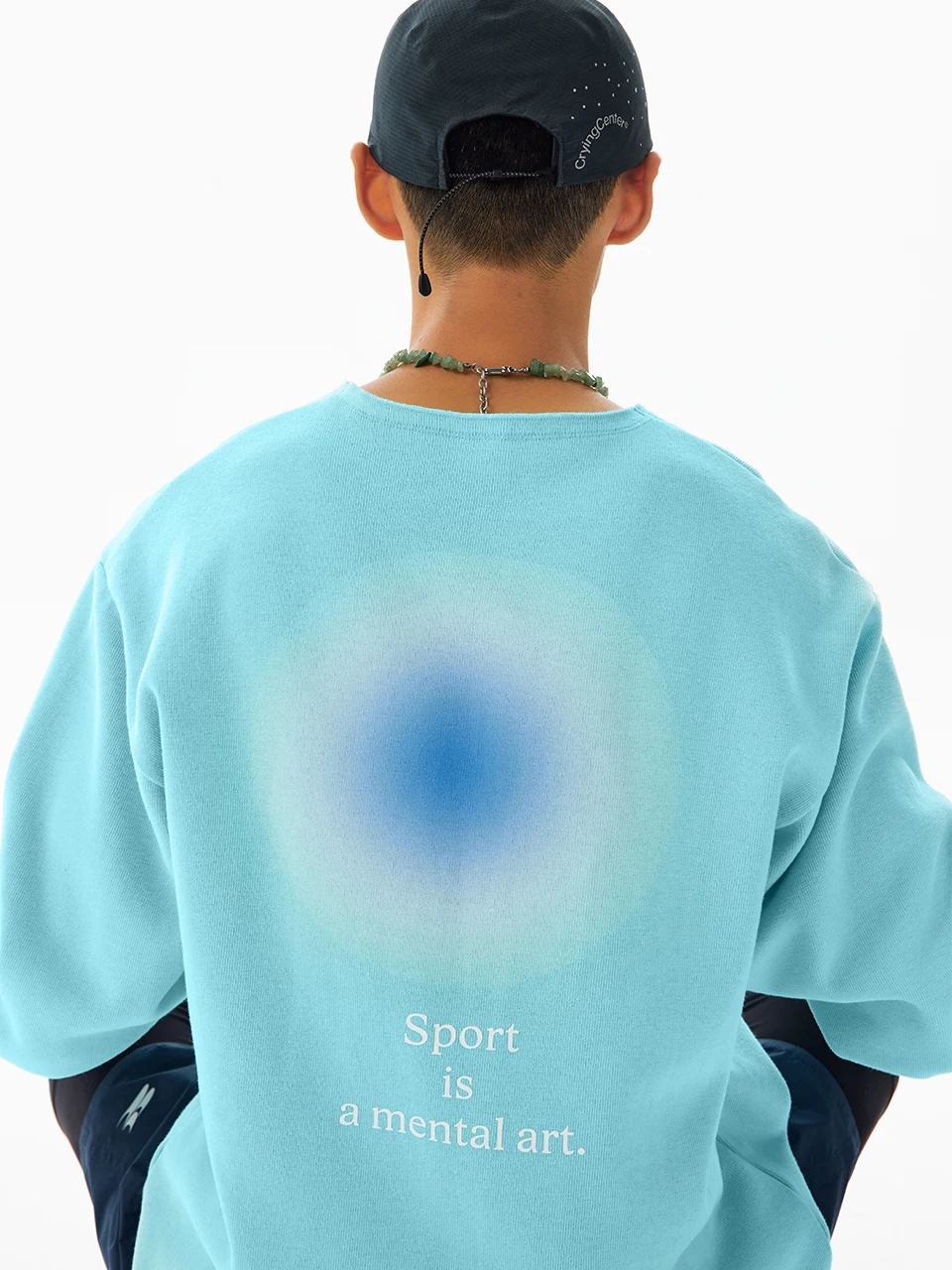 

Crnenter Modan Running round Ne Pullover Hoodie ex Cotton Polyester Blend Daily Wear Art Motto Printed Sweatirt