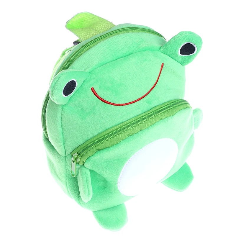 Frog mini schoolbag baby backpack children\'s shool bags kids plush backpack