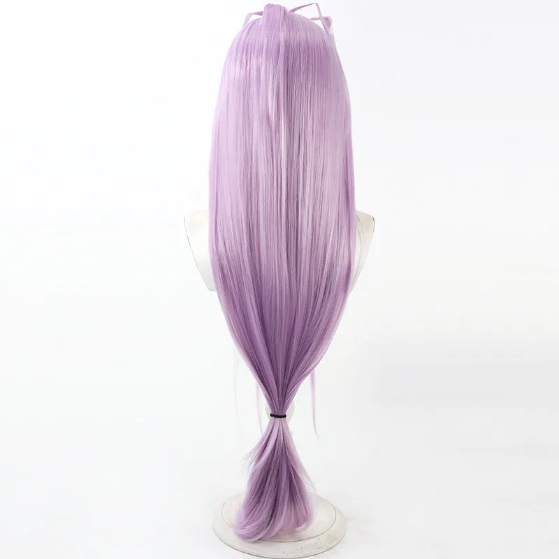 Sengo Muramasa Cosplay Wig Touken Ranbu Purple Long Heat Resistant Synthetic Hair Halloween Party Role Play Carnival + Wig Cap - view 4