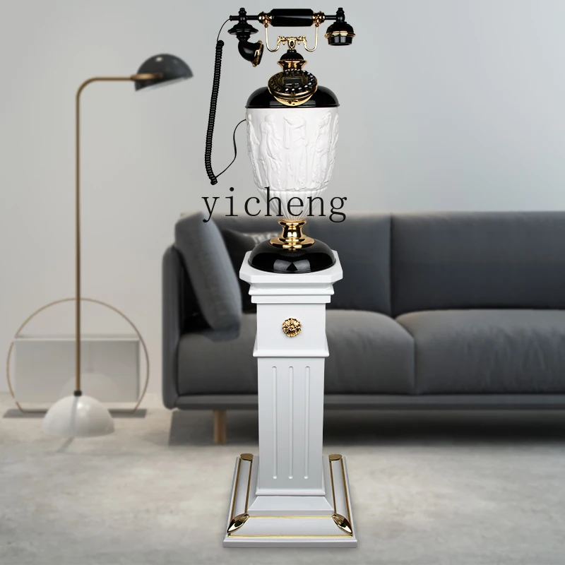 ZK floor-to-ceiling American antique telephone European fashion home fixed hall landline fixed retro ornament