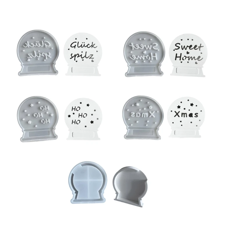 Flexible Round Nightlight Molds Creative Project Moulds Holder Moulds Silicone Texture Hand-Making Accessories