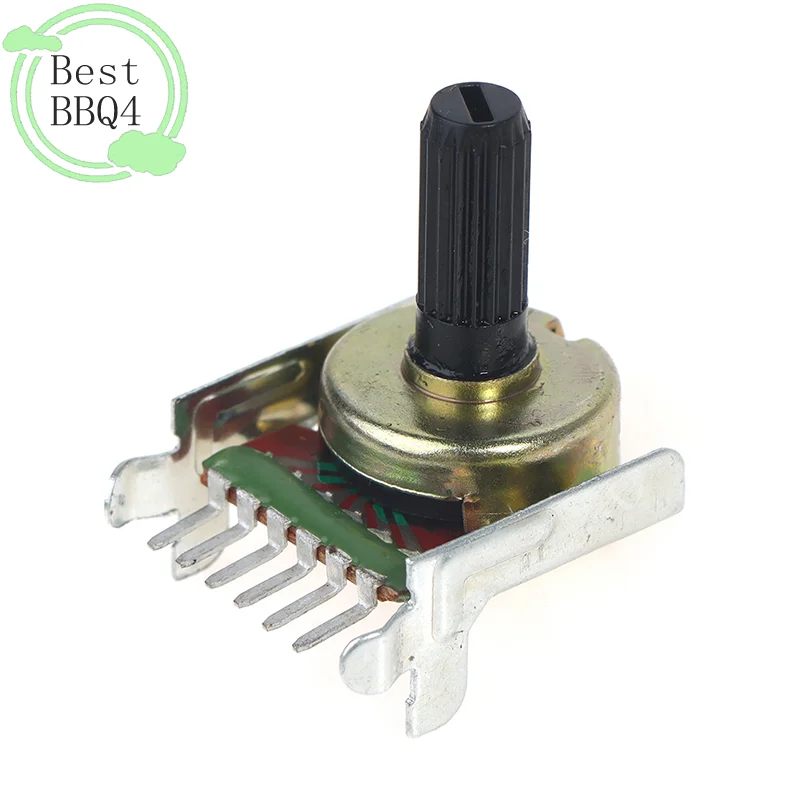 (BBQ4)161 Type Rotary Potentiometer Double B50K Power Amplifier Audio Volume Potentiometer 6 Feet Shaft Length 15mm