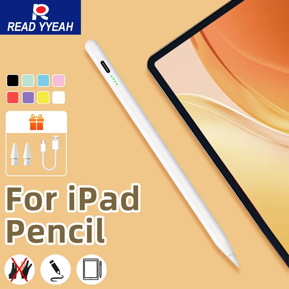 

READY YEAH For Apple Pencil iPad Active Stylus For iPad 11/10 Generation 2025 Touch Pencil for iPad Tablet Pen iPad Accessories