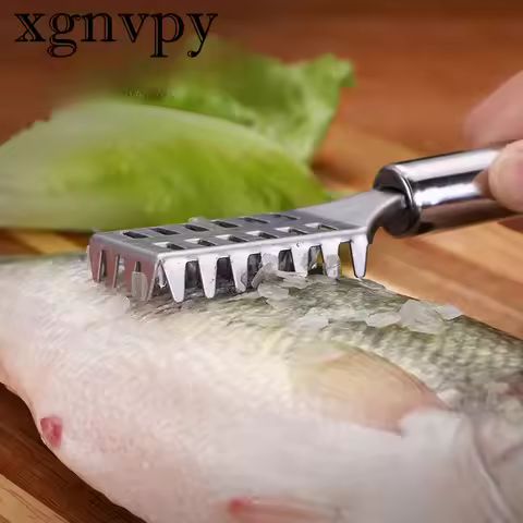xgnvpy Stainless steel fish scale scraper Kitchen tools preferred stainless steel easy to remove fish scales easy to clean