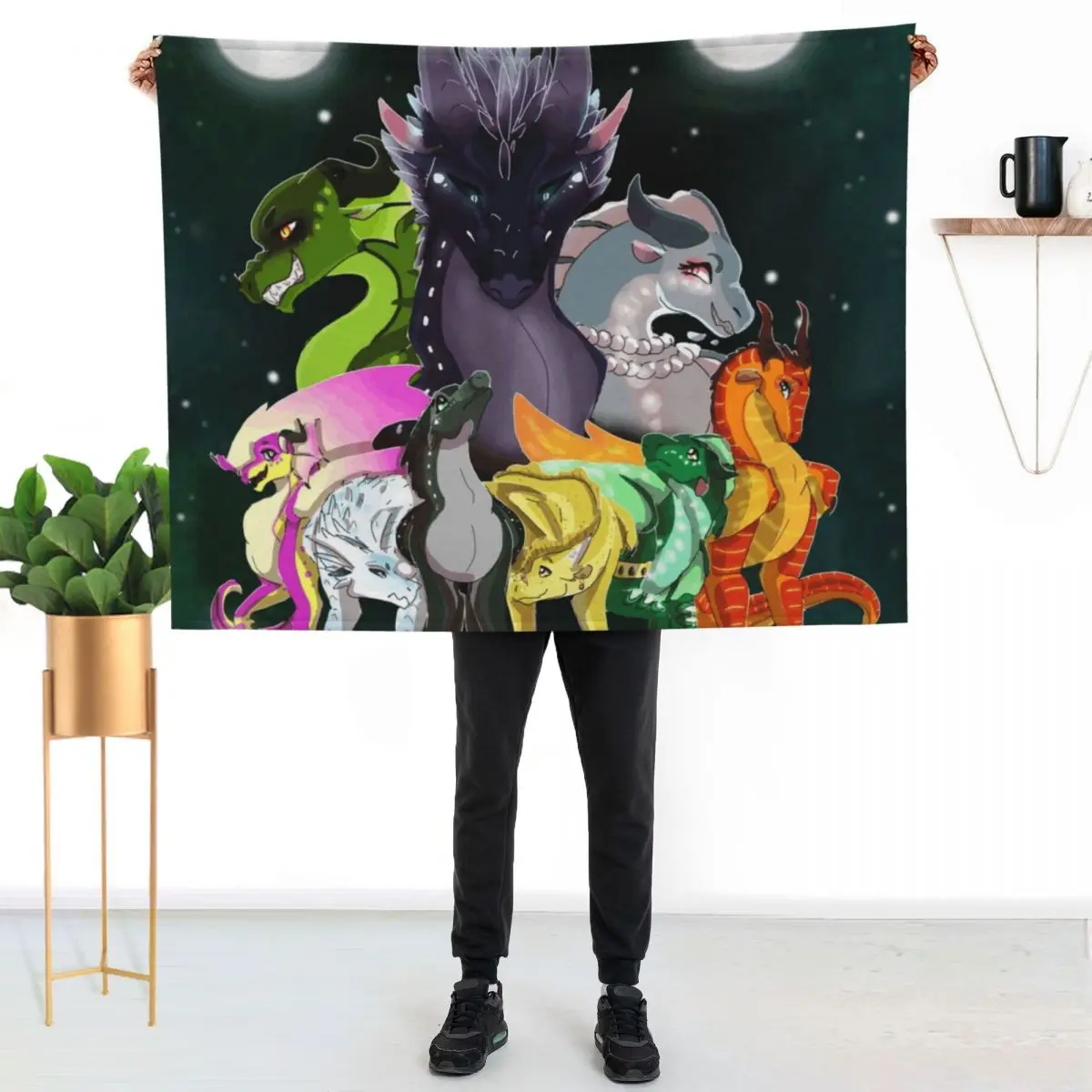 Wings of Fire Throw Blanket Stuffeds Heavy Softest Sofa Throw Soft Plush Plaid Picnic Blankets