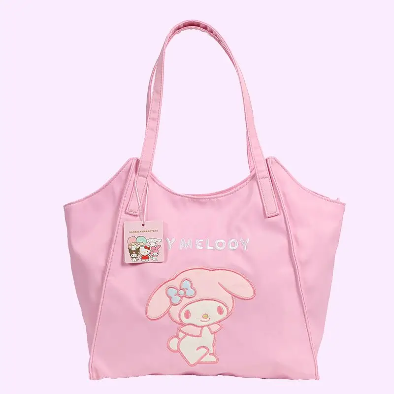 Sweet My Melody Anime Kawaii Sanrio Shoulder Bag Cute Cartoon Pochacco Large Capacity Shopping Storage Bag Gifts for Girls