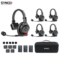 SYNCO Xtalk X1 X3 X5 2.4G Wireless Intercom System Communication Headset With Battery Noise Reduction Intercom Headset