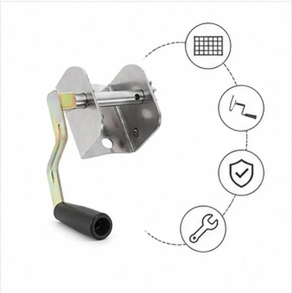 Volleyball Net Tensioner Outdoor Badminton Net Tightener Hand Crank Rope Reel Tensioning Tool Professional Sports Equipment