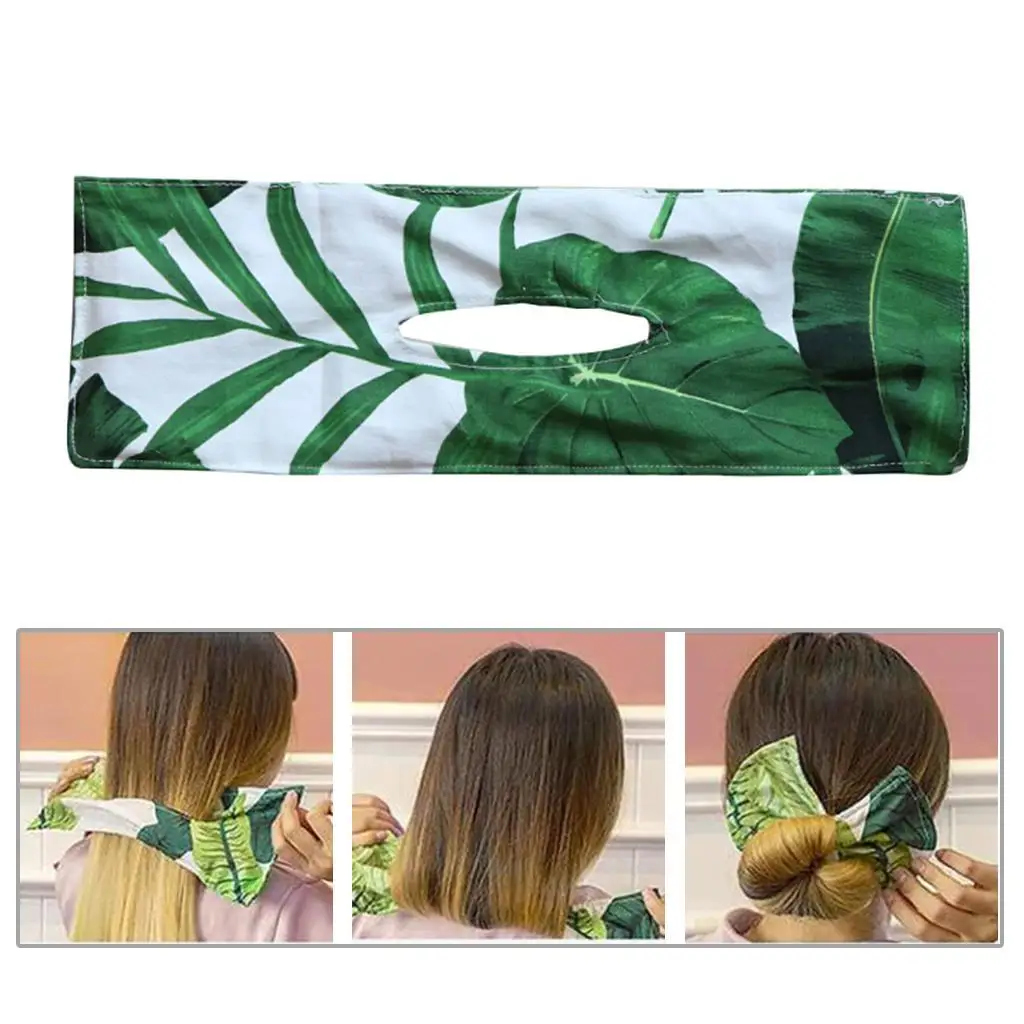 Deft Bun Hair Bun Maker Clip Women Summer Headband Print Hairpin Hair Bands