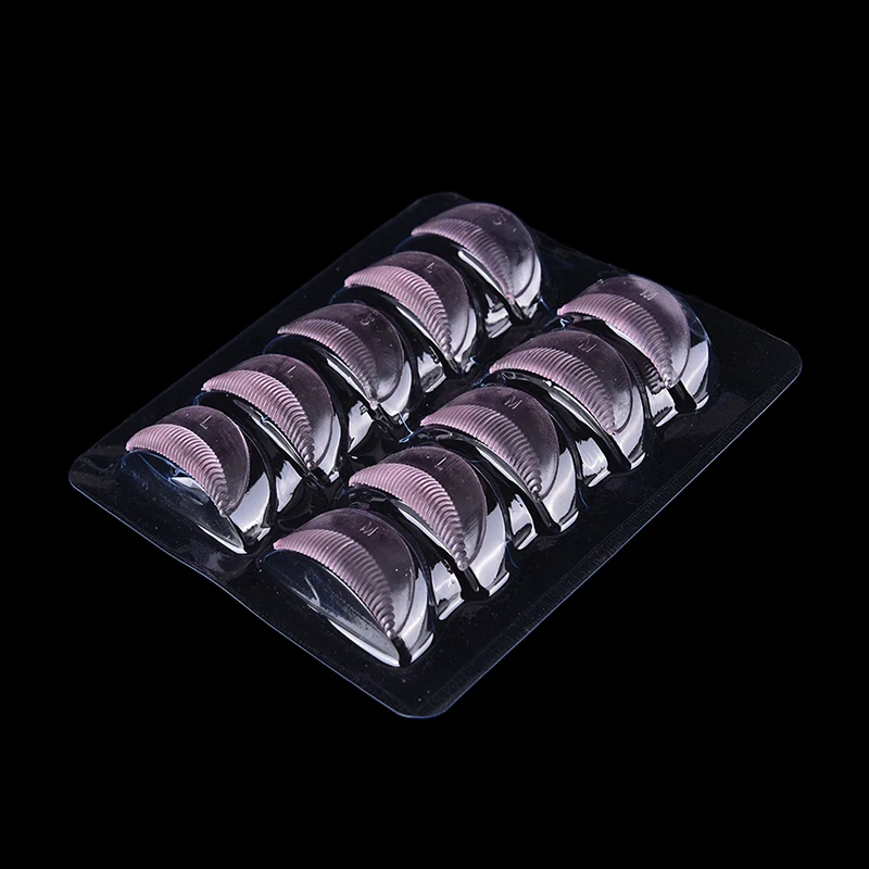 10Pcs Transparent Silicone Gasket Eyelash Perm Eyelash Grafting Mascara Pad Eyelash Curler Assist Device Eyelash Tools