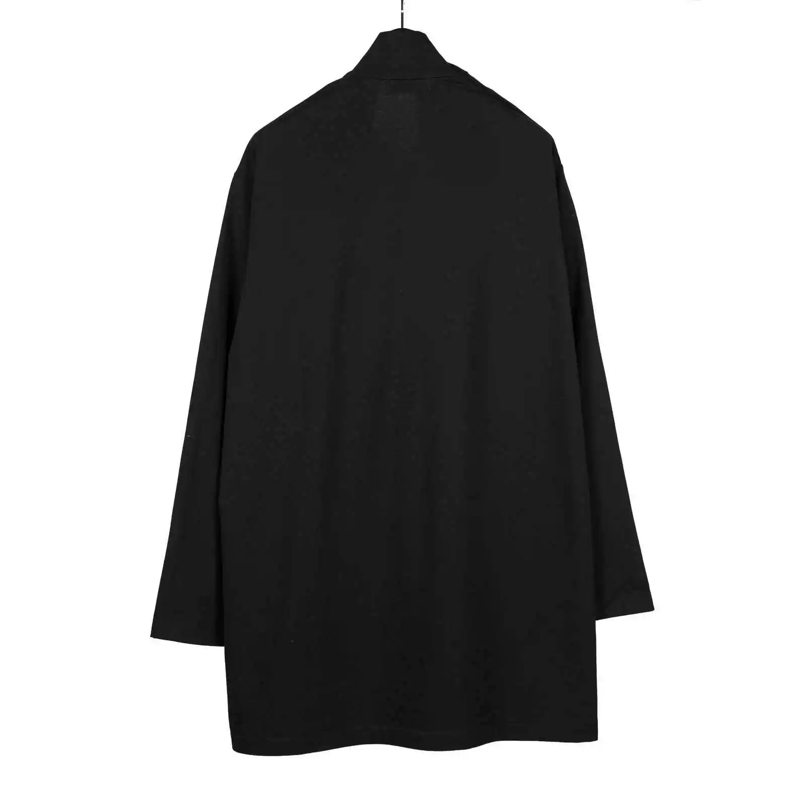 

TOP-YAMAMOTO Japanese original design men's solid-color, simple and versatile long-sleeved shirt with multiple buttons