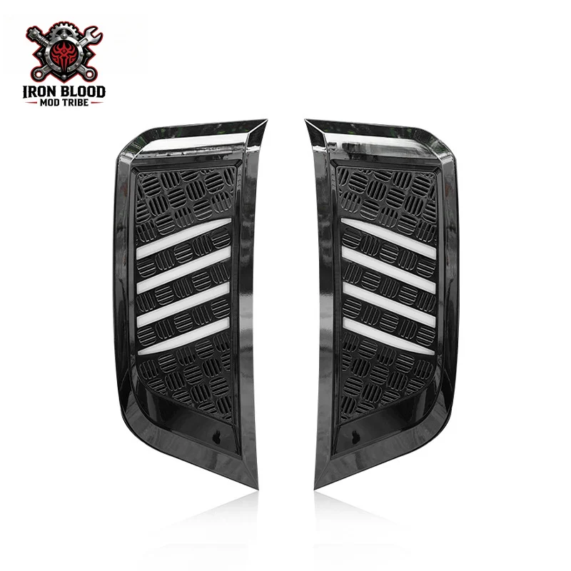 Suitable for 2020-2025 Land Rover Defender Leaf Plate with Light Kit Modified Driving Side Light Leaf Vent Baffle
