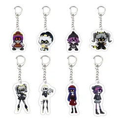 Anime Murder Drones Keychain for Accessories Bag Acrylic Pendant Murder Drones UZI N J DOLL Keyring Chains Jewelry Fans Gifts