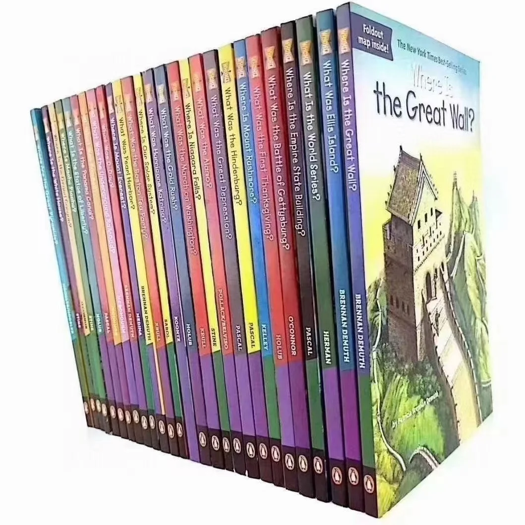 27 Books/Set Where Is Children's English Popular Science World Geographical And Historical Sites Book Early Education Learning