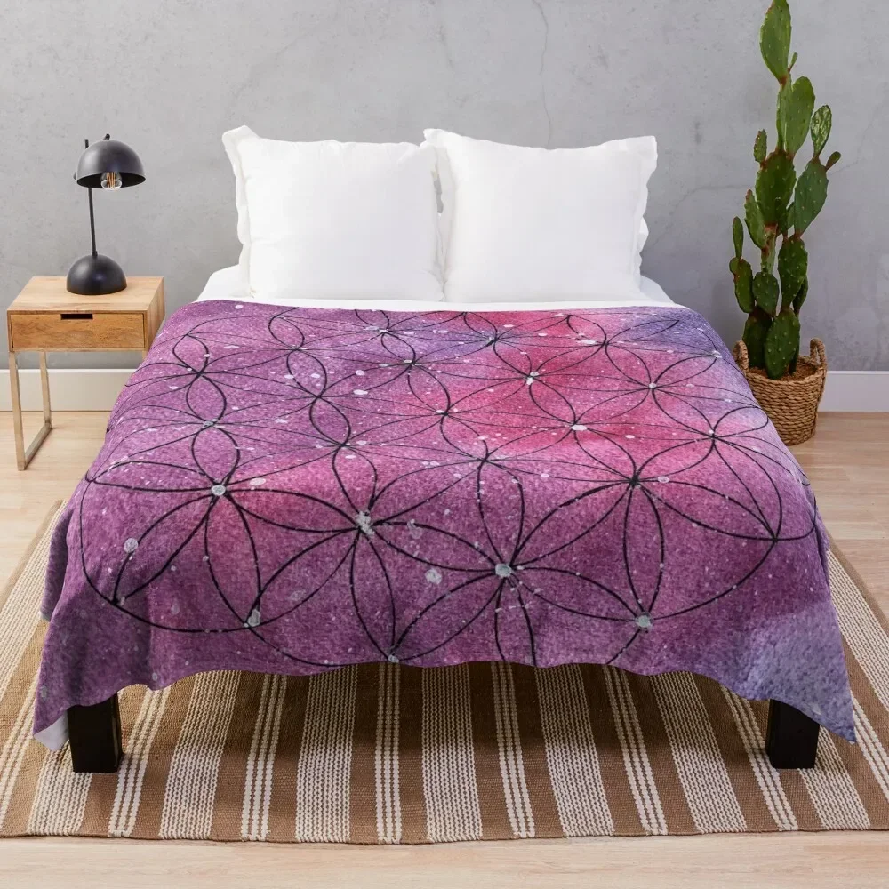 

Flower of life Throw Blanket Bed Fashionable Soft Big Giant Sofa Blankets