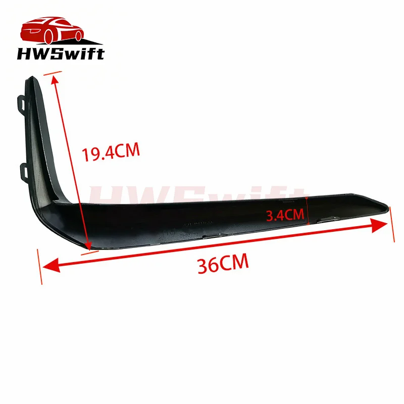 For BMW 5 Series G30 G38 M Sport 2016-2020 Front Bumper Fog Light Eyelid Cover Trim 51118070541 51118070542 Eyebrow Frame Cover