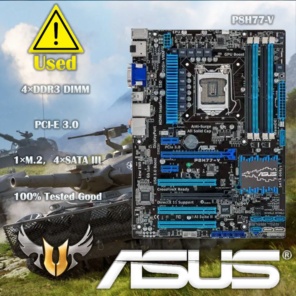 

Для Asus P8H77-V материнская плата H77 LGA 1155 22nm i3 i5 i7 DDR3 32G SATA3 USB3.0 ATX в продаже