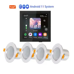 Tuya Smart Home Wall Amplifier, Système Android 11, Wi-Fi, Alexa, Télécommande, Contrôlez vos types d'amplificateurs intelligents, 4 ensembles en effet, 8 ohms