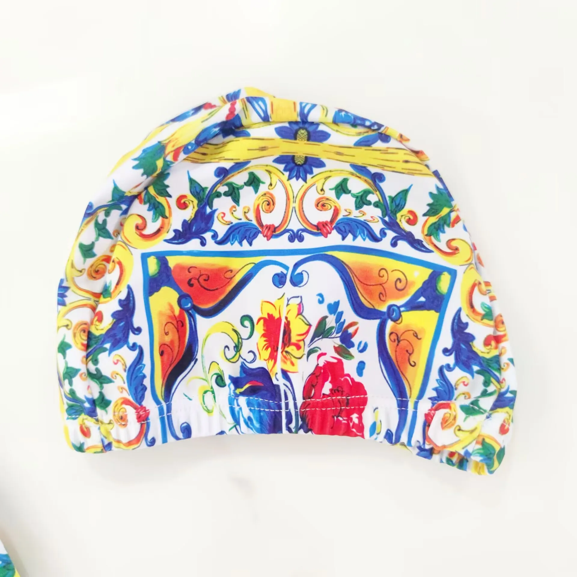 2025 ملابس السباحة للفتيات زهرة صفراء مطبوعة ملابس السباحة مخزنة ملابس السباحة سعر المصنع بالجملة فتاة بيكيني ملابس السباحة