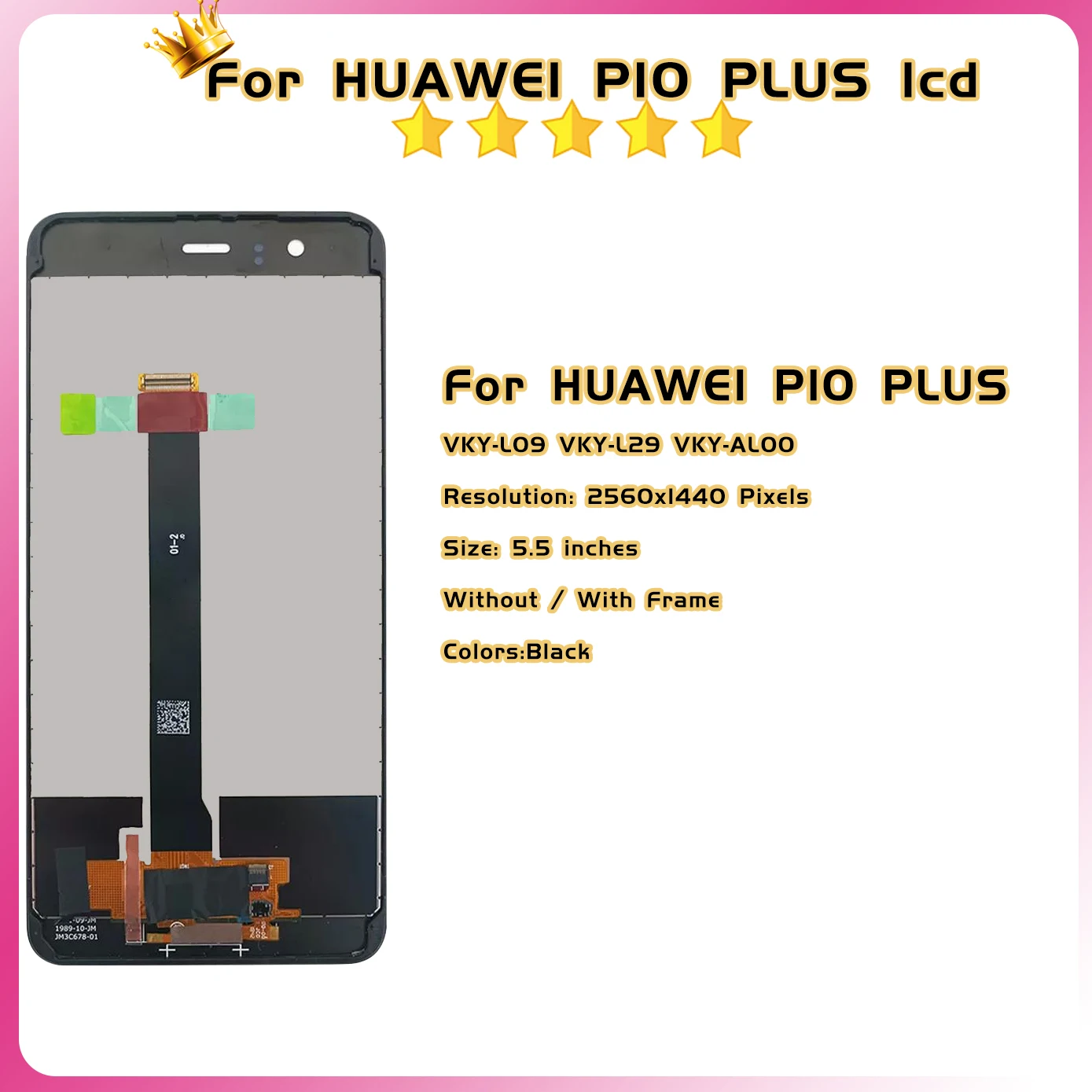 5.5\'\' Display For Huawei P10 Plus LCD Touch VKY-L09 VKY-L29 Screen For Huawei P10Plus LCD Display Digitizer Replacement