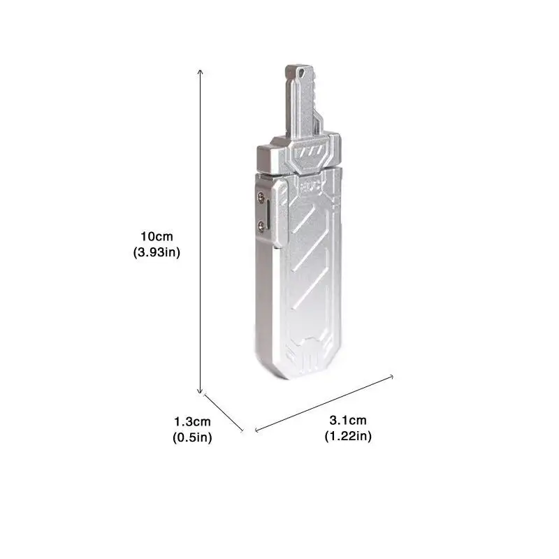 Miecz dzielący EDC Fidget Magnetyczna Karta Push Mechaniczny Suwak Płyta Pushing Haptyczna Zabawka Sensoryczna Metalowa Zabawka Antystresowa