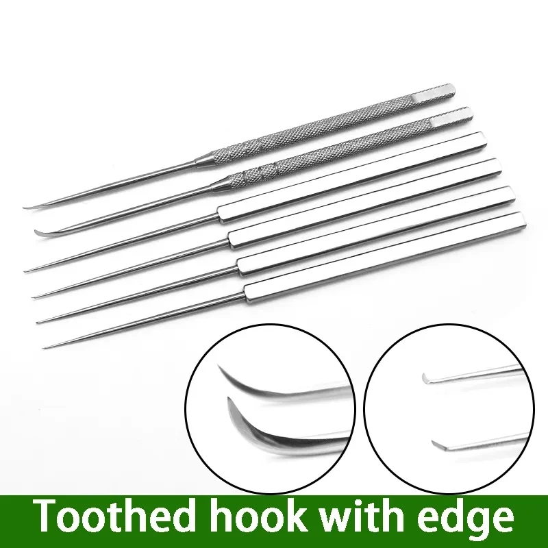 Stainless Steel Crochet Needle With Blade Tooth Crochet Tenosynovitis Round Shank Flat Shank For Traditional Chinese Medicine