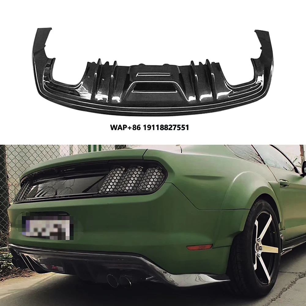 

Carbon Fiber Rear Diffuser Body Kit Fits for Mustang 2015-2017 Years Rear Diffuser