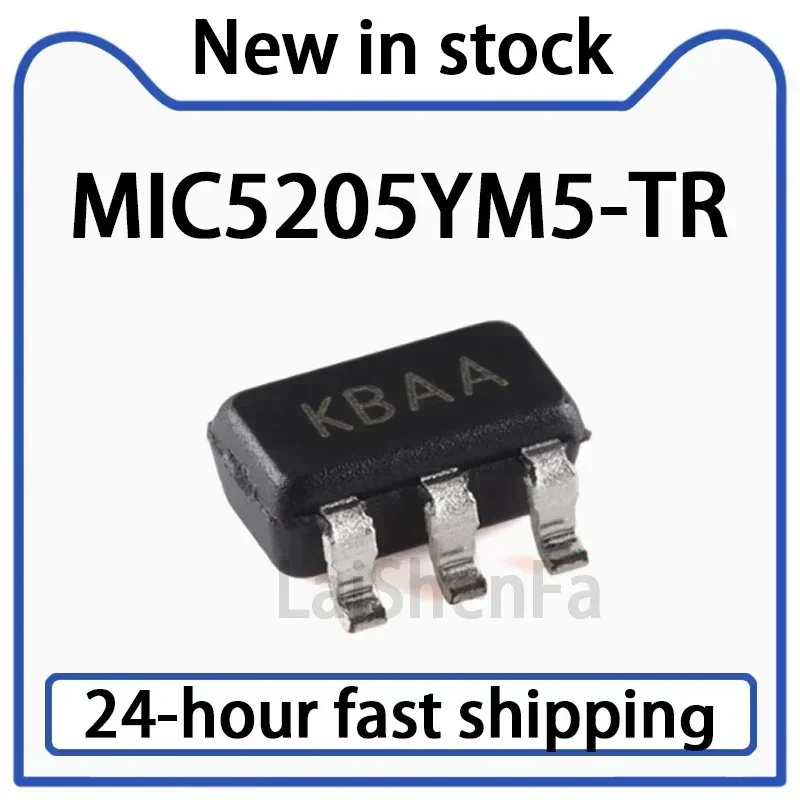 10PCS MIC5205YM5-TR SOT-23-5 150mA 1% Low Noise LDO Voltage Regulator Chip in Stock