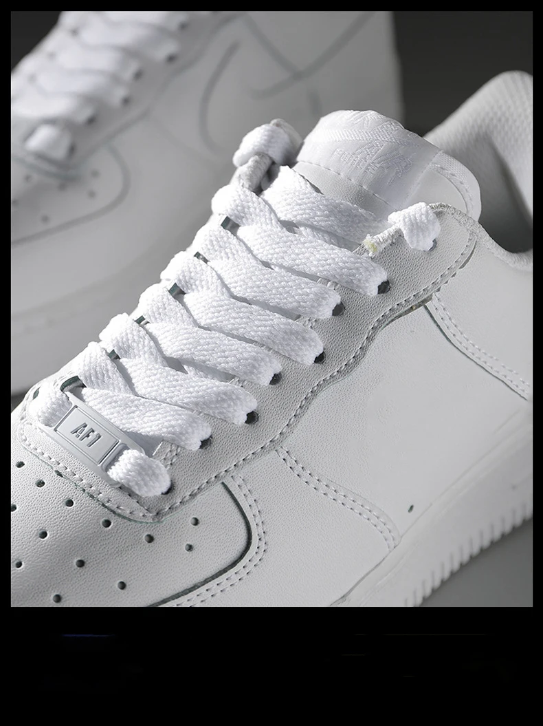 AF1 Metallschnallen-Schnürsenkel, klassische schwarze und weiße flache Schnürsenkel und Schuhdekoration, passend für Sneaker, Schuhzubehör, 4 Stück. – Detail 2