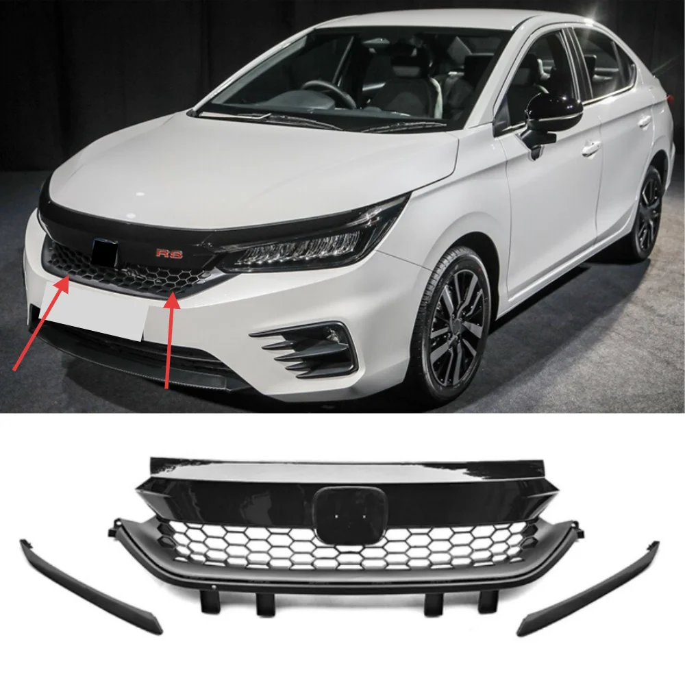 

Для Honda City RS 2020-2022 автомобильный передний бампер вентиляционная решетка