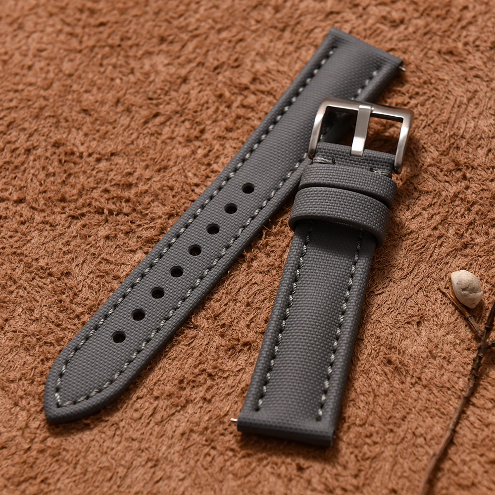 Pulseira de assinatura de pano de vela à prova d'água 18mm 20mm22mm tecido pulseira de liberação rápida pulseira de relógio de couro cinto de nylon para Omega Seiko
