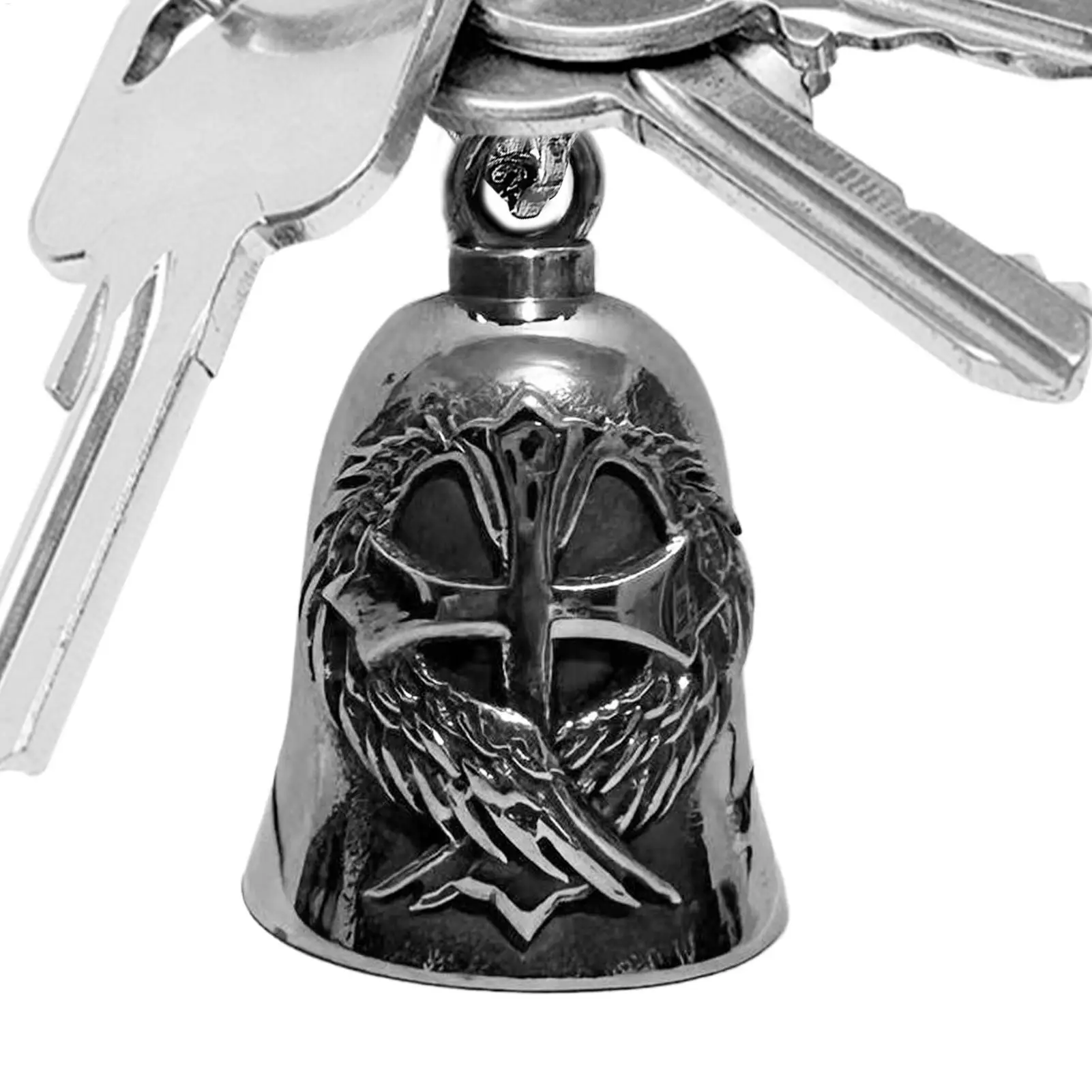 

Guard Bell For Motorcycles Cycling Hangable Bell Ornament Stylish Alloy Key Chain Motocycling Accessory For Men Women Riders