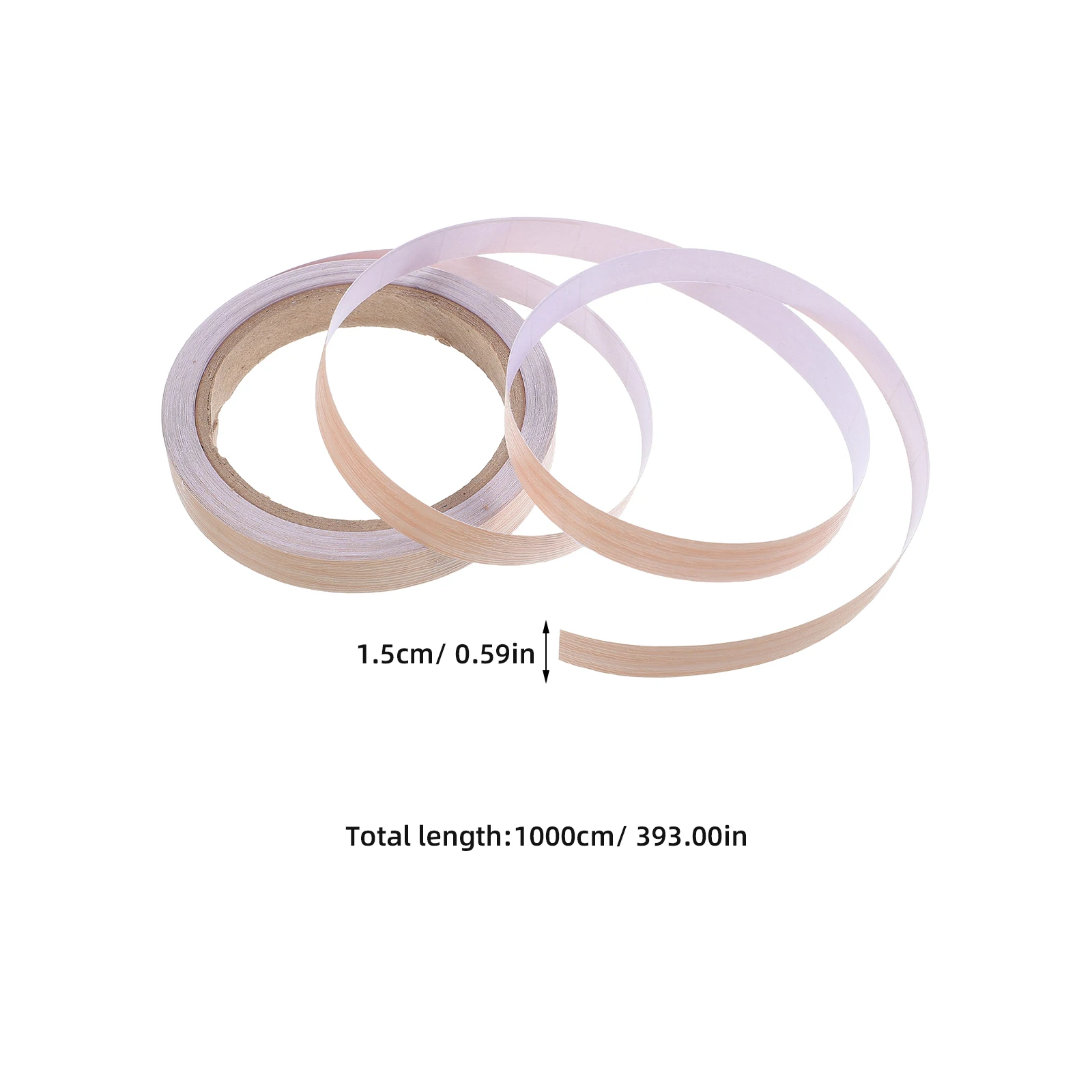 

2 Roll Wood Grain Edge Strip Banding for Table Tape Adhesive Edging Cabinet Floor