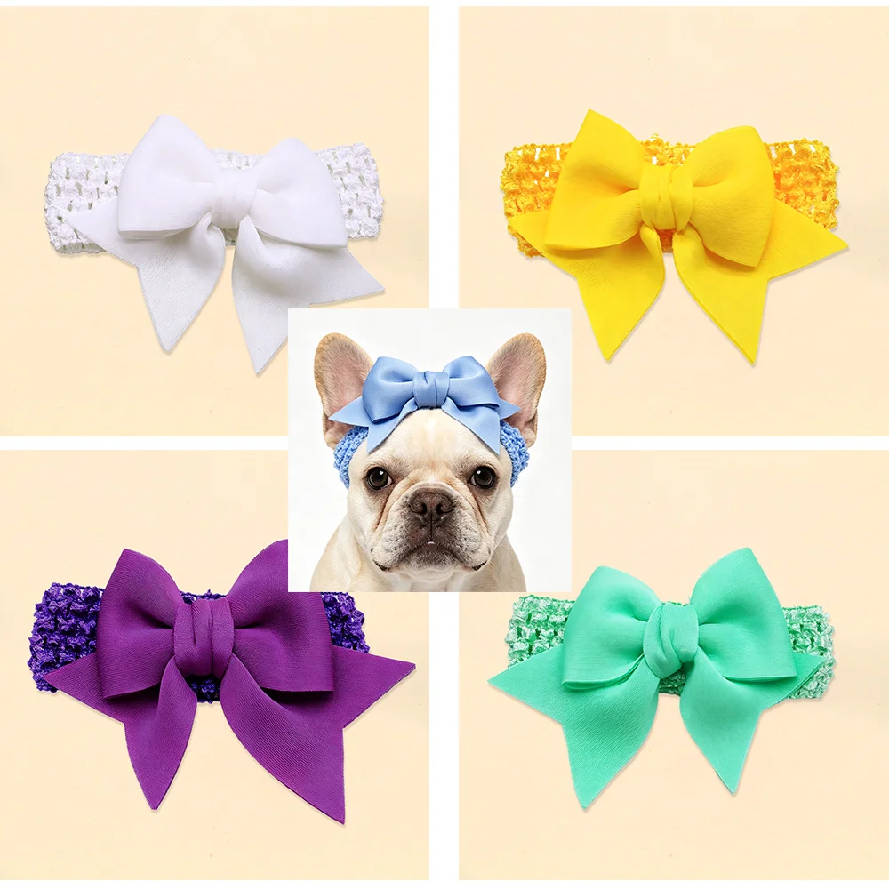 Lazos elásticos artesanales para perros y gatos, para bulldog francés - imagen 5