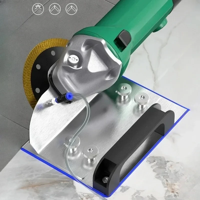 45-Degree Chamfer Tool for Ceramic & Metal Tiles - Adjustable Corner Cutting Bracket with Guide for Tile Installation