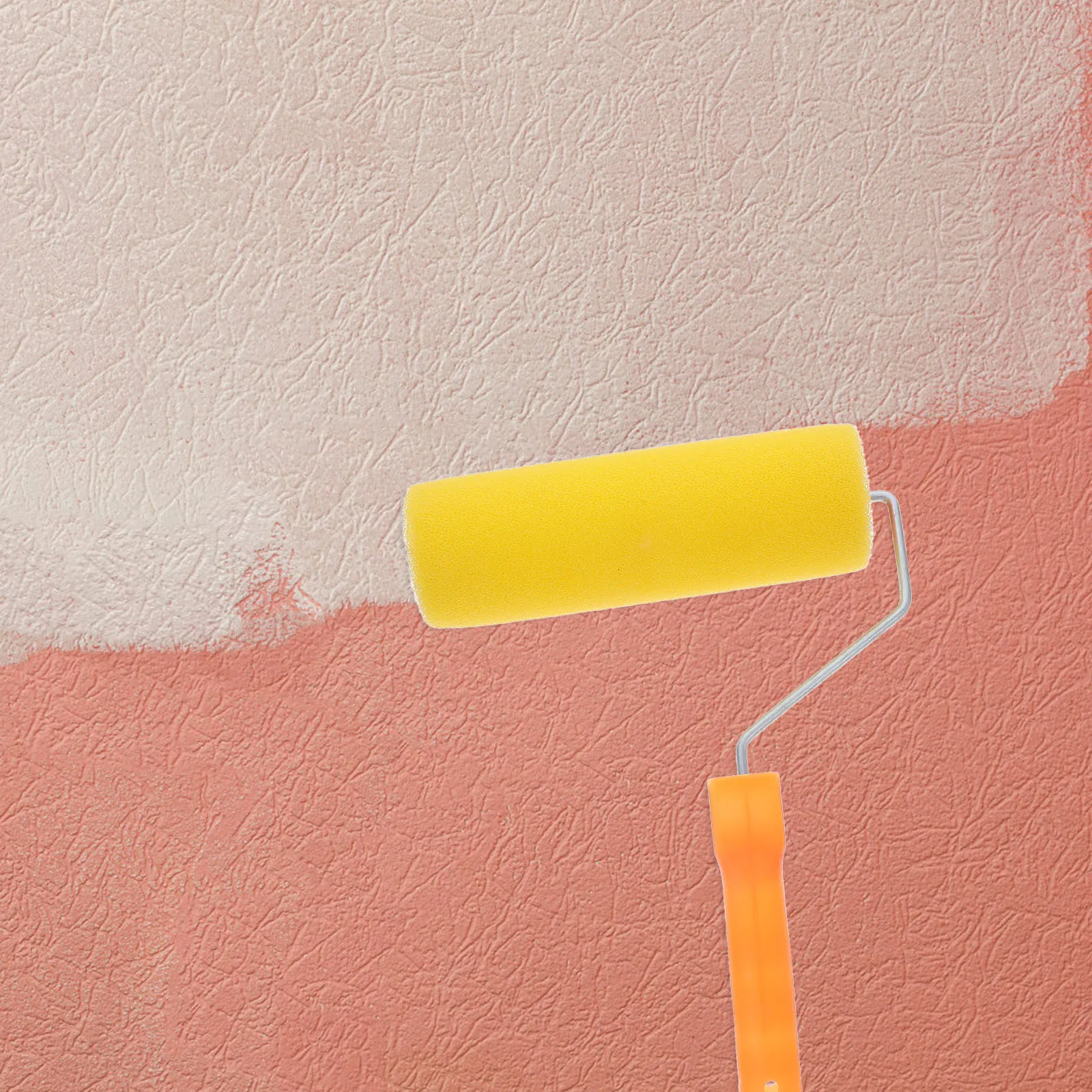 

Wall Painting Kit High Efficiency Paint Brush Even Coverage Durable Material Easy Clean Sponge Tool For Diy Decorative Texture