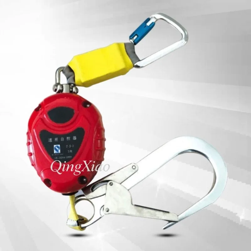 Picture 5: High Strength Retractable Fall Protection Gear 3 Meter Webbing & Wire Rope Lifeline Height Construction Anti Falling